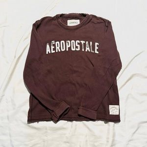 Maroon TATTERED AEROPOSTALE SWEATER(XL)